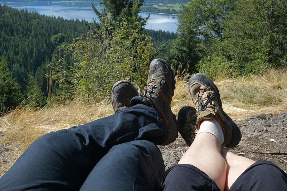 The climb is done – now to enjoy the view.
