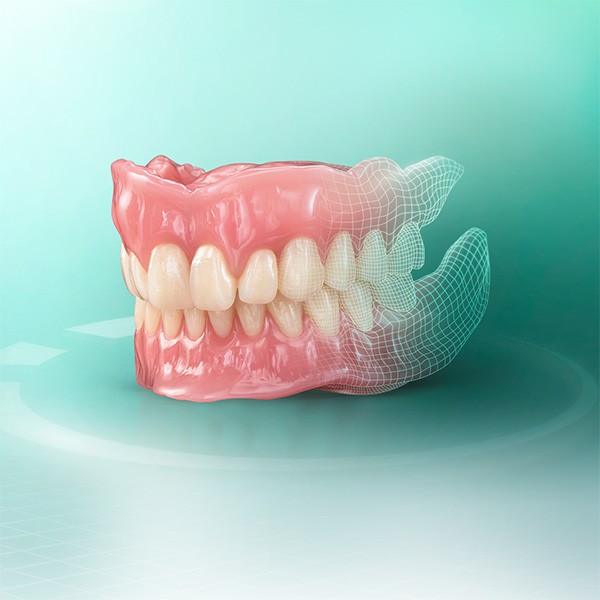 Digital gefertigte Zahnprothese aus VITA VIONIC Material