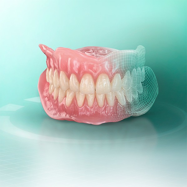 Digitally fabricated denture made of VITA VIONIC material