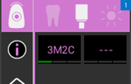 II colore determinato da VITA Easyshade V in modalità blocchetto è 3M2.